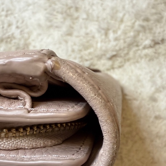 Tory Burch Blush Pink Britten Duo Envelope Continental Wallet with Gold Logo - Picture 13 of 13